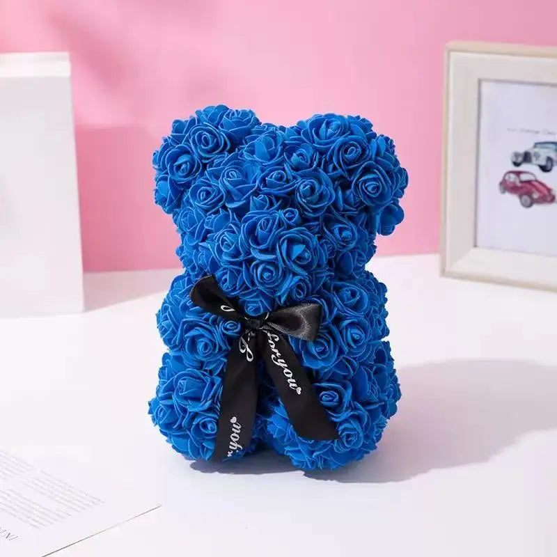 Delightful 25Cm Rose Bear - The Perfect Romantic Gift for Valentine's Day and Special Occasions