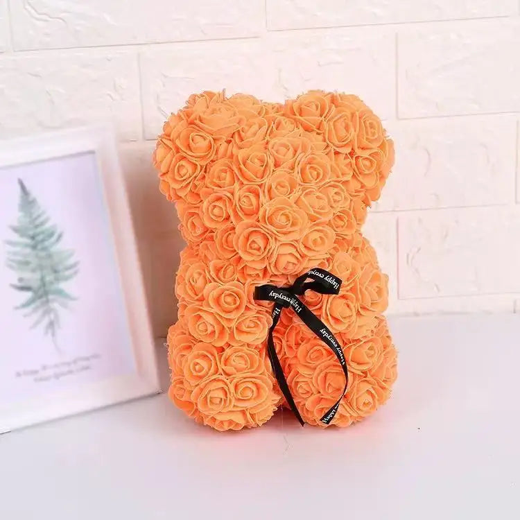 Delightful 25Cm Rose Bear - The Perfect Romantic Gift for Valentine's Day and Special Occasions