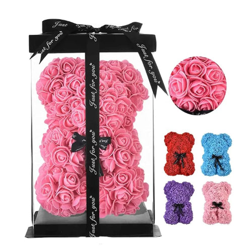 Delightful 25Cm Rose Bear - The Perfect Romantic Gift for Valentine's Day and Special Occasions