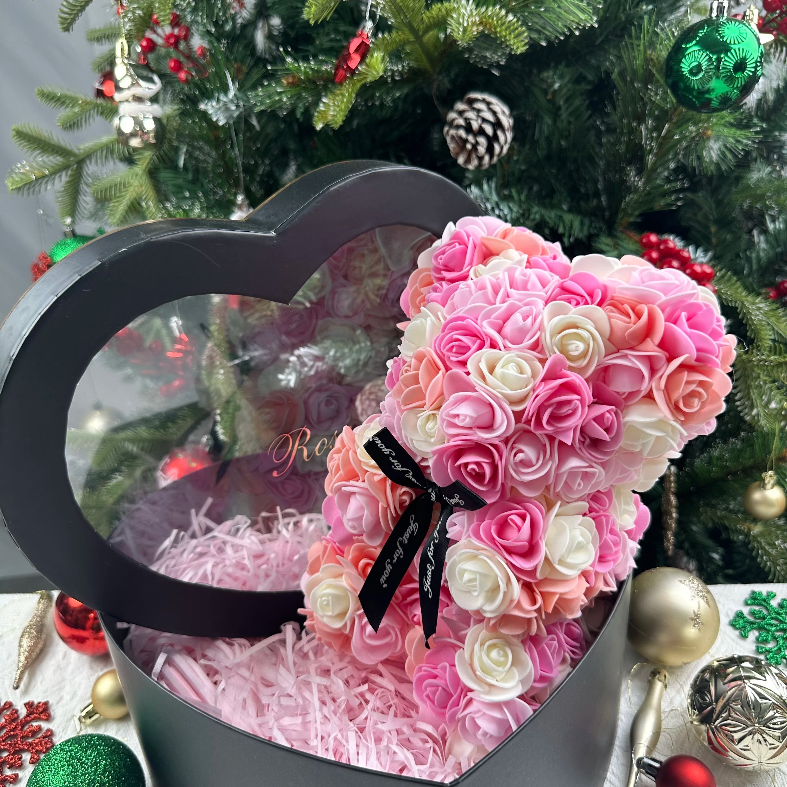 Delightful 25Cm Rose Bear - The Perfect Romantic Gift for Valentine's Day and Special Occasions